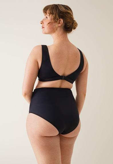 The Go-To bikini top - Black - L (2) - Materinty swimwear / Nursing swimwear