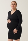 Bodycon maternity dress - Black - S - small (1) 