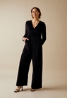 Velour maternity jumpsuit - Black - XL - small (1) 