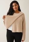 Maternity knit sweater with nursing access - Tapioca - M/L - small (3) 