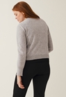 Knitted nursing sweater - Light grey melange - M - small (3) 