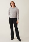 Knitted nursing sweater - Light grey melange - M - small (2) 