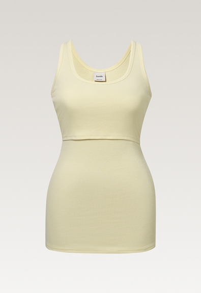 Ribbed maternity tank top with nursing access - Anise flower - L (7) - Maternity top / Nursing top