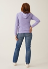 Fleece lined maternity hoodie with nursing access - Lilac - L - small (3) 