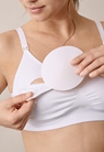 Seamless nursing bra with pads - White - M - small (4) 