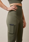 Maternity workout leggings comfort waist - Pine green - M - small (1) 