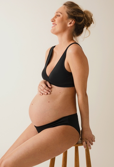 Low waist maternity panties - Black - L (1) - Maternity underwear / Nursing underwear