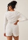 Schlafanzug mit Herzen - Herzmuster - XL - small (4) 