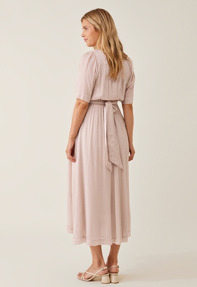 Festliches Umstandskleid - Pink champagne - XL (3) - Umstandskleid / Stillkleid