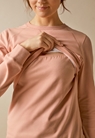 Sweatshirt med fleecefodrad amningsfunktion - Papaya - S - small (5) 