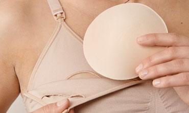 Seamless nursing bra with pads - White - XL