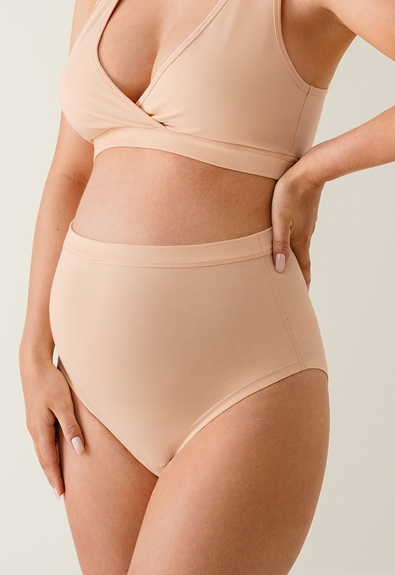 Maternity briefsbeige (2) - Maternity underwear / Nursing underwear