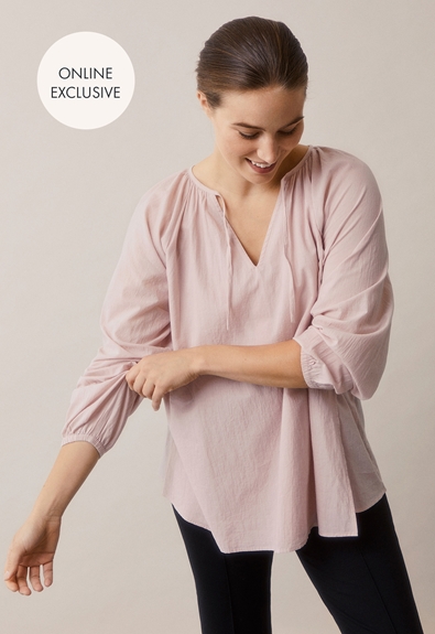 Poetess blouse - Pebble - XS/S (1) - Maternity top / Nursing top