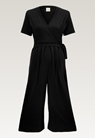 Maternity jumpsuit with nursing access - Black - XS - small (9) 