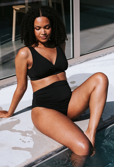 Brazilian bikini bottom - Black - XL (4) - Materinty swimwear / Nursing swimwear
