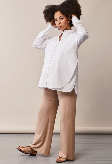 Once-on-never-off lounge pants - Sand - L (4) - Maternity pants