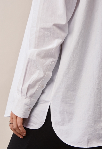 The Duo Shirt - White - XS/S (7) - Maternity top / Nursing top