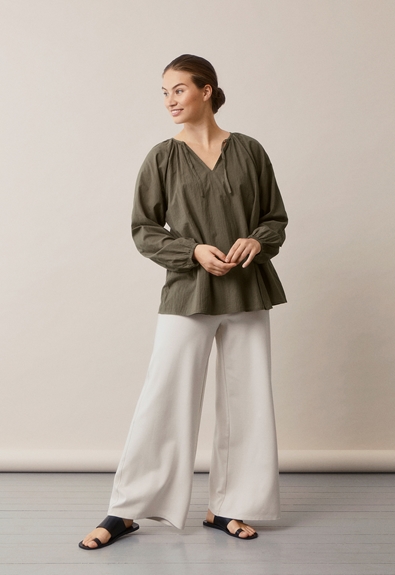 Poetess blouse - Pine green - XS/S (2) - Maternity top / Nursing top
