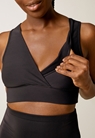 Tech-fleece nursing bra - Black - XL - small (1) 