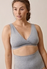Soft nursing bra - Grey melange - XL - small (1) 
