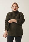 Wool pile sweater - Pine green - S/M - small (2) 