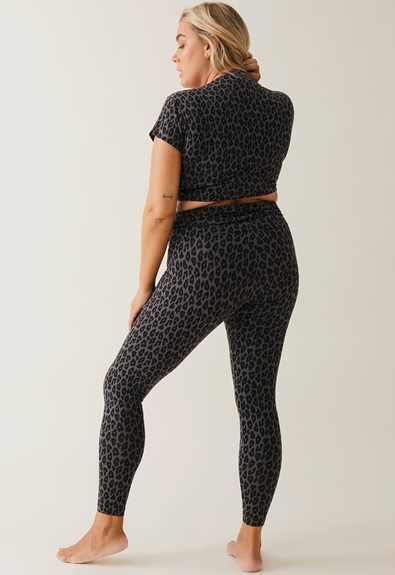 Maternity leggings - Leopard printed - L (2) - Maternity pants