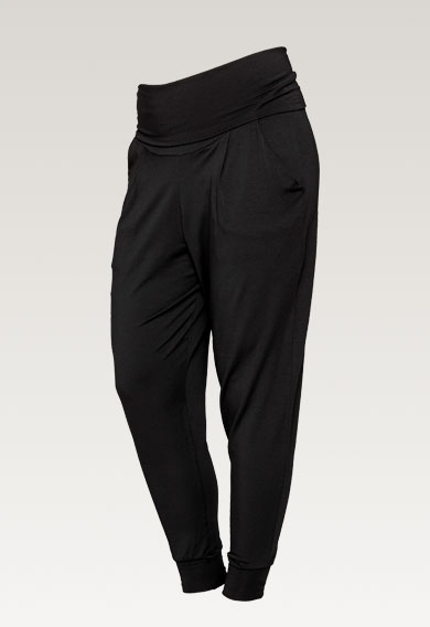 Once-on-never-off easy pants - Black - S (7) - Maternity pants