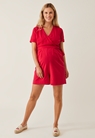 Maternity playsuit with nursing access - French red - XL - small (1) 