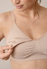 Seamless nursing bra with pads - Beige - M - small (3) 