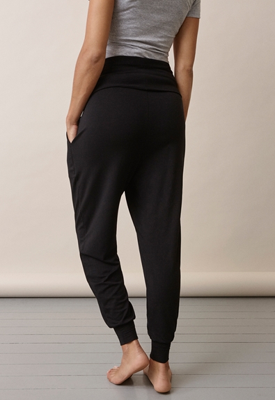 Soft maternity pants - Black - XL (5) - Maternity pants