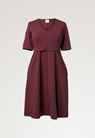 A shaped nursing dress short sleeve - Port red - M - small (5) 