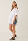 Oversized maternity t-shirt with slit - White - M/L - small (1) 