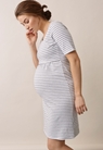 Nursing nightgown- White/grey melange - XL - small (2) 