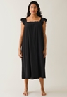 Boho maternity dress with smocking - Almost black - L/XL - small (2) 
