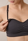 Striped nursing bra - Black/grey - M - small (3) 