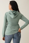 Fleece lined maternity hoodie with nursing access - Mint - S - small (2) 