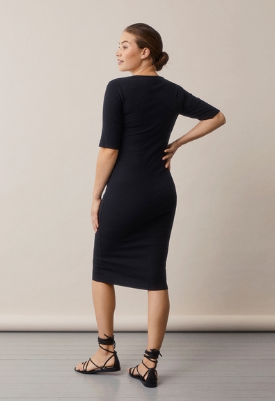 Signe Kleid mit Karree-Ausschnitt - Schwarz - XL (5) - Umstandskleid / Stillkleid
