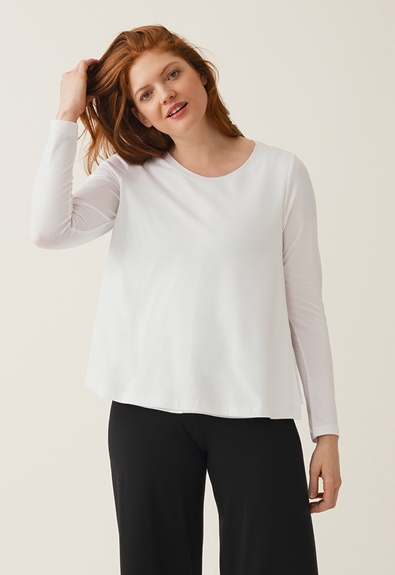 A-shaped maternity top - White - L (1) - Maternity top / Nursing top