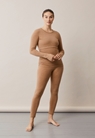 Maternity wool leggings - Brown melange - S - small (1) 