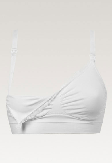Wireless nursing bra - White - S (4) - Maternity underwear / Nursing underwear