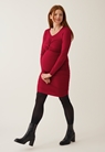 Bodycon maternity dress - Dark raspberry - L - small (4) 