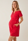 Maternity playsuit with nursing access - French red - M - small (2) 
