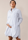 Maternity shirt dress with nursing access - Sky blue - XL/XXL - small (1) 