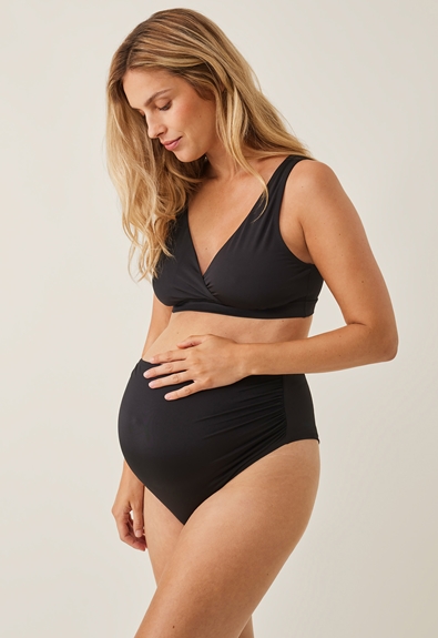 Brazilian bikini bottom - Black - XL (1) - Materinty swimwear / Nursing swimwear