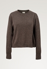 Knitted nursing sweater - Brown grey melange - S - small (5) 