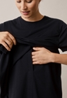 Maternity t-shirt with nursing access - Black - XL - small (5) 