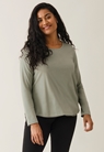 A-shaped maternity top - Green tea - S - small (1) 