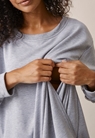 Soft oversized nursing sweater - Grey melange - M - small (6) 