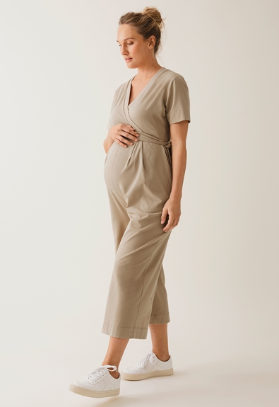 Maternity jumpsuit with nursing access - Trench coat - L (1) - Jumpsuits