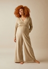 Velour maternity jumpsuit - Desert - M - small (2) 